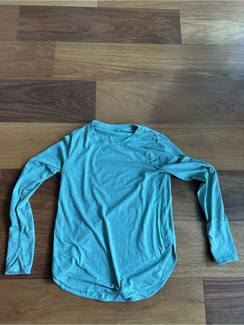 Athleta Uptempo Long Sleeve Top XS Petite Heathered Sage Green